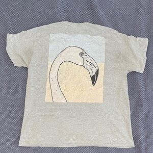 Gray Flamingo Graphic Men’s T-Shirt